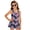 Tropical Hibiscus Floral Design, variant on Uourmeti Tropical Plumeria Floral Print Skirted One-Piece Swimsuit for Girls - Quick Dry, Stretchy Swim Dress for Beach & Pool Vacations