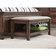 thumbnail image 2 of Coaster Franco Farmhouse Wood Bedroom Bench with Lower Shelf in Oak, 2 of 2