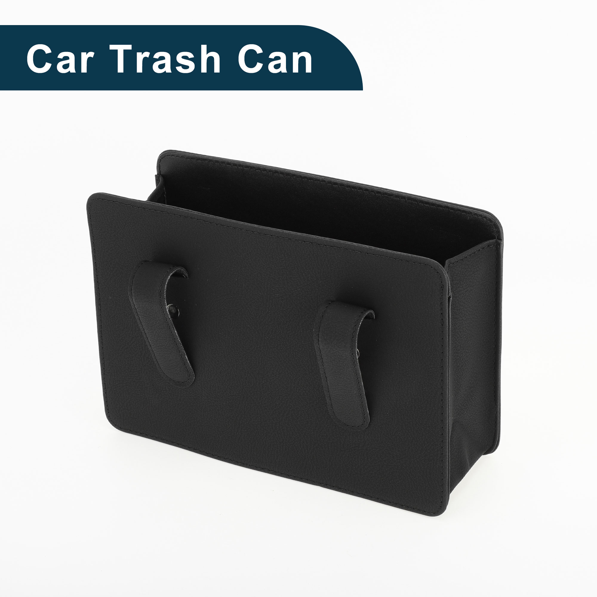 Unique Bargains Car Trash Can Seat Back Bin Black 1 Pc 7.9"x2.8"x5.5"