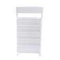 thumbnail image 4 of Miumaeov Office Paper Organizer with Pencil Holder, Multifunctional 5-Tier Document File Fold Holder Rack, Assemble Letter Sorter Tray for School Classroom Home, Magazine Storage Book Shelf (White), 4 of 12