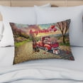thumbnail image 4 of Be My Valentine's Doberman Pinscher Truck Full of Love Flower Balloon Quilt Pillowcase Doberman Dog Lover Gifts Throw Pillow Cover Bed Home Decor - 02029, 4 of 5