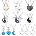 thumbnail image 2 of UNIDS Mejores Amigos Collar Joyería Yin Yang Tai Chi Collares pendientes Negro Blanco Emparejado Collar Para Hombres Mujeres Parejas regalo, 2 of 4