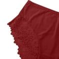 thumbnail image 6 of Sunvit-Panties Juniors High-Waisted Panties Nylon Spandex - Lace Trim, Bow Detail, Tummy Control, Wine Color, Size S, Comfortable Elegant Everyday Underwear, 6 of 7