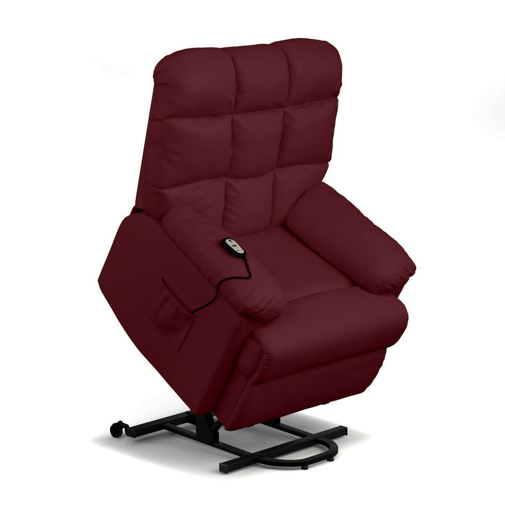 Homesvale Renu Leather Wall Hugger Recliner with Power Lift Chair