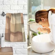 Layered Rock Formation Hand Towel Cotton 16x28 in Soft Absorbent Quick Dry Bath Face Towel