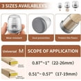 thumbnail image 2 of Ezprotekt 24 Pcs Clear Chair Leg Floor Protectors for Hardwood Floors & Carpet, Dust and Hair Proof Round Silicone Furniture Leg Pads Caps Covers for Dining Table Chair,M(Fit: 0.87" - 1"), 2 of 8