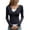 Navy, variant on Long Sleeve Crop Tops for Women Plus Size Crew Neck Stretch Slim Fitted Casual Solid Long Sleeve Basic Blouse Tops Fall Pullover Shirts Tight Tee