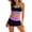 Black, variant on Yuanlook Women's High Waisted Bikini Set with Skirt, Neon Color Block Scalloped Trim Two Piece Bathing Suit with Cover Up Size S-XL