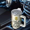 thumbnail image 4 of 1pc Little Yellow Duck 40oz Tumbler with Straw & Handle - Insulated Stainless Steel Cup | Holiday Gift for Man Women (Christmas, Valentine's, Birthday), 4 of 5