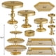 thumbnail image 4 of Juego de 10 soportes para tartas, juego de soporte de metal para cupcakes con múltiples estilos de combinación, plato de postre, bandeja para servir pasteles, dulces y frutas para bodas,, 4 of 7