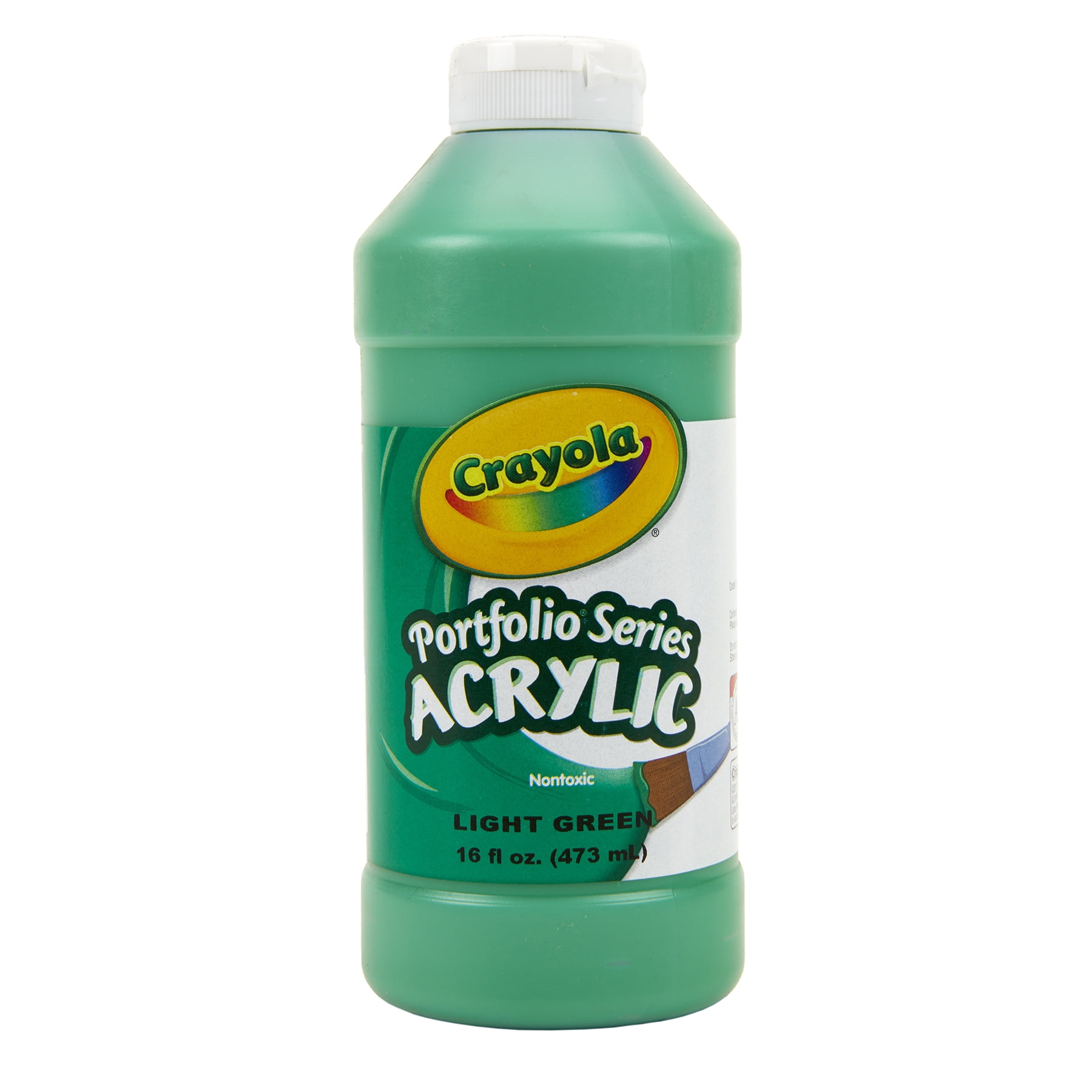 Crayola Portfolio Series Acrylic Paint, 16 oz., Light Green, Pack of 2