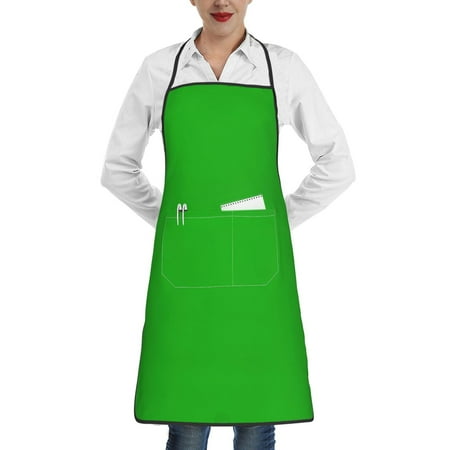

Matuu Green for Adjustable Cooking Aprons for Women with Pockets Kitchen Aprons for Men Water and Oil Resistant