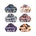 thumbnail image 1 of wonima44 Tortoise Shell Hair Claw Clips, 2.4 Inch Medium Size Acrylic Hair Banana Barrettes, Non-slip Strong Hold French Jaw Clips,Leopard print Stylish Hair Clamps for Women Girls,Pack of 6, 1 of 1