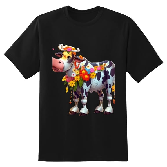 Men's Graphic TeeCow (19) Letter Print T-Shirts Round Neck Short Sleeves Sizes XS-5XL Summer Daily Casual Tops