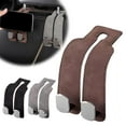 thumbnail image 5 of Car Seat Back Double Hooks, Car Seat Back Storage Hook for Headrest, Double Headrest Hooks, Leather Car Seat Headrest Double Hooks and Mobile Phone Holder Universal for Purses and Bags, 5 of 9