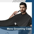 thumbnail image 2 of Man Beard Apron Mens Grooming Cape with Suction Cup Beard Bib Cloth for Shave, 2 of 6