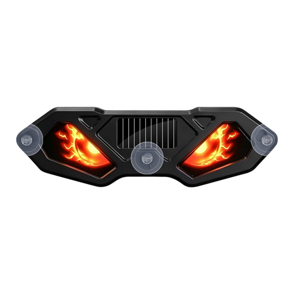 Solar Powered Demon Eyes Led Car Sticker Light Dynamic Devil Eye Flashing Warning Lamp For Truck Suv