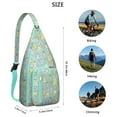 thumbnail image 3 of Owl Pattern Travel Sling Bag - Fashionable Crossbody Backpack with USB Charging Port, Perfect for Tech Essentials, 3 of 4