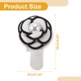 thumbnail image 4 of Clip de gafas de sol para coche Unique Bargains, magnético, universal, para visera del sol, clip de almacenamiento protector de gafas, cuero PU, blanco, 10x6cm, 1 pieza, 4 of 7
