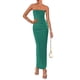 thumbnail image 1 of Vestido de cóctel PRETTYGARDEN Summer 2025 sin tirantes con pliegues, 1 of 9