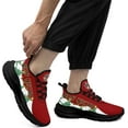 thumbnail image 6 of Coolcustomize Christmas Santa Claus Themed Sneakers for Men & Women - Comfortable Tennis Walking Shoes, Cushion Gym Sports Training Shoes, 6 of 7