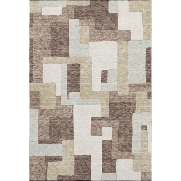 Dalyn Rugs Premium Machine Washable Mayfield AMF955 Brown 9' x 12' Rug