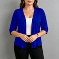 thumbnail image 4 of fatyb Womens Plus Size Cardigan Half Sleeve Lightweight Jacket Open Front Summer Casual Loose Cover Up, 4 of 7