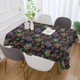 thumbnail image 5 of JSTEL Rose Flowers Embroidery Rainbow Table Cloth Rectangle 54 x 72 Inch Tablecloth Anti Wrinkle Table Cover for Dining Kitchen Parties, 5 of 6