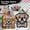 High-end edition, variant on Artisan Wood-Grain Mosaic: Mysterious Whimsical Pug Dog Illustration, Hand-Crafted Wooden Puzzle with Hidden Animal Fragments for Mindful Afternoons, Small Art Display