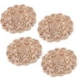 thumbnail image 1 of Floral de Occidental Tallado en Chino de 4 Piezas para Decoración para hogar, 1 of 9