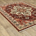 thumbnail image 2 of Oriental Weavers Lilihan Area Rug 5502C Traditional Red Medallion Bulbs 5' 3" x 7' 6" Rectangle, 2 of 3