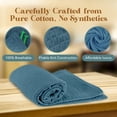 thumbnail image 3 of JMR Teal Waffle Weave Cotton Throw, 108” x 90”, 3 of 21