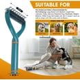 thumbnail image 1 of Un paquete de 2 cepillos para perros, cepillos para gatos, cepillos largos para perros, cepillos para mascotas, cepillos para el cuidado de perros que eliminan nudos, esteras y pelo enredado, capa inferior. ZefeiWu 8390614300224, 1 of 1