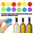 thumbnail image 4 of YIEMEEN 18PCS Silicone Beer Bottle Lid Wine Cap For Standard Bottles 6 Assorted Colors, 4 of 8