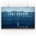 thumbnail image 2 of Lake Norman, North Carolina, Lake Essentials, Lake Depth (16x24 Giclee Gallery Art Print, Vivid Textured Wall Decor), 2 of 3