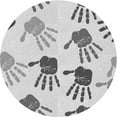 thumbnail image 1 of Ahgly Company Machine Washable Indoor Round Transitional Gray Area Rugs, 6' Round, 1 of 7