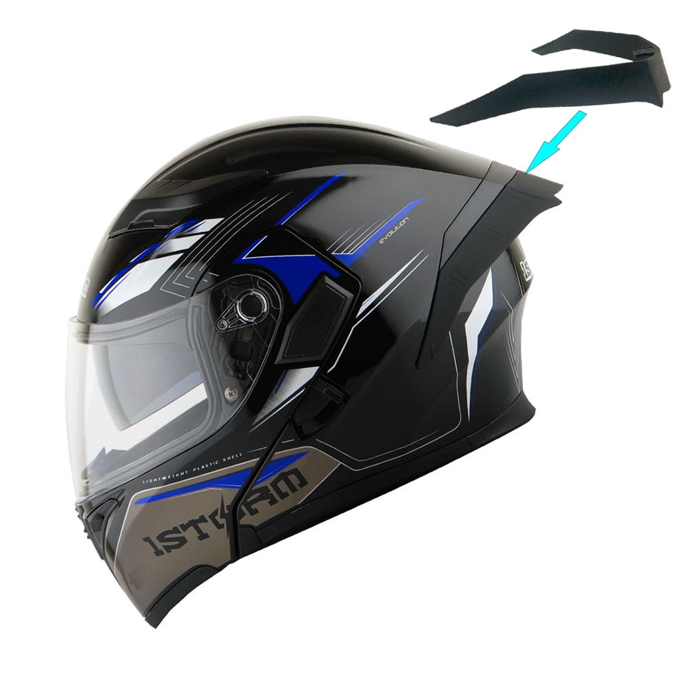 Motorcycle Clear Flip Up Helmet Dual Visor Full Face Shield Anti-fog Anti-UV New 