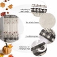 thumbnail image 5 of Shower Curtain 66"W x 72"L Fall Rustic Flowers Black Fabric Shower Curtains Set with Hooks Water Repellent Bathroom Curtains Machine Washable Bathroom Accessories, 5 of 6