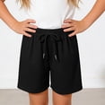 thumbnail image 5 of hoksml Girls Drawstring Shorts Back to School Casual Elastic Waist Playwear Shorts, 5 of 5
