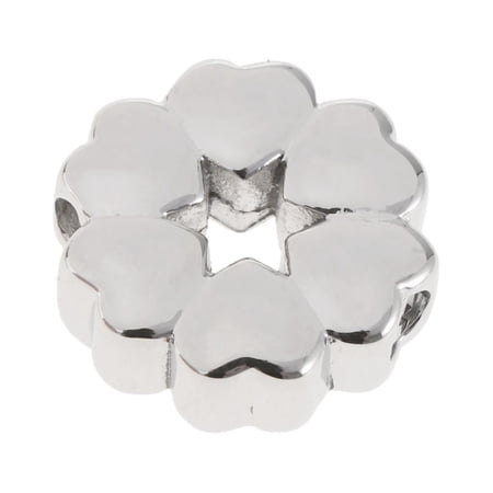 Tnarru Stainless Steel Cremation Jewelry 6 Hearts Charm Pendant Ash Urn for Necklace Memorial Keepsake