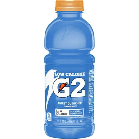Gatorade G2 Thirst Quencher Lower Sugar Blueberry Pomegranate Sports Drink, 20 fl oz, 8 Count BOttles