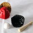 thumbnail image 6 of Cheers.US 3Pcs/Set Simulation Baseball Set Toys Model Props Wood Miniature Baseball Glove Set Scene simulation Toy For Kids, 6 of 8