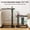 Dark Gray-Auto-locking, variant on Espresso Standard TV Tray Table, Adjustable Height, For Eating Working Small Spaces