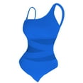 thumbnail image 5 of ylioge Tankini Swimsuits for Women Built in Bras No Underwire Bathing Suits Ladies Trendy Solid See-Through Full-Coverage Swimwear Tankinis, 5 of 5