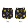 thumbnail image 3 of Rateoe Sunflowers Printed 2 in 1 Women's Workout Shorts for Athletic Gym Running Shorts with Phone Pockets-, 3 of 7