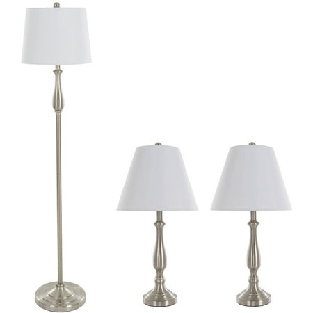 Table Lamps And Floor Lamp With Shades Set Of 3 By Lavish Home Led Bulbs Included Multiple Styles On Accuweather Table Lamps And Floor Lamp With Shades, Table Lamp Styles