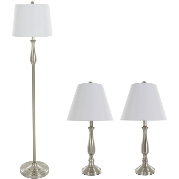 Table Lamps And Floor Lamp With Shades, Matching Table And Floor Lamp Sets
