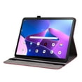 thumbnail image 3 of SaniMore Case for Lenovo Tab M10 10.1 inch 3rd Generation TB-328F, Anti-slip Grooves Kickstand [Pencil Holder Card Slots] Embossed Rose PU Leather Shockproof Wallet Shell LNM103rd,Red, 3 of 8
