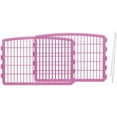 thumbnail image 1 of IRIS 24'' Parc pour Animaux de Compagnie 4 + 2 Panneaux Additionnels, Rose, 1 of 4