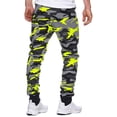 thumbnail image 3 of Homeyce Men's Camo Joggers Sweatpants Camouflage Sweatpants with Pockets Straight Leg Camo Print Pants Drawstring Hiking Athletic Casual Loose Fit Joggers Trouser,Yellow 3XL, 3 of 5